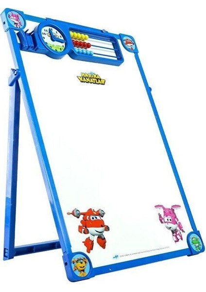 Harika Kanatlar Abaküs ve Saatli Mıknatıslı Yazı Tahtası Kız Erkek Çocuk Oyuncak Eğitici Oyuncaklar