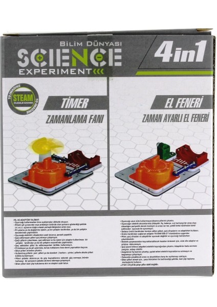 Eğlenceli Deney Setim Zamanlayıcı 4 In 1 Kız Erkek Çocuk Oyuncak Eğitici Oyuncaklar fiyatları