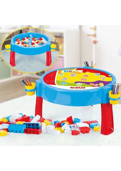 3072 Aktivite Masası 100 Parça Blok Seti ile Kız Erkek Çocuk Oyuncak Eğitici Oyuncaklar fiyatları