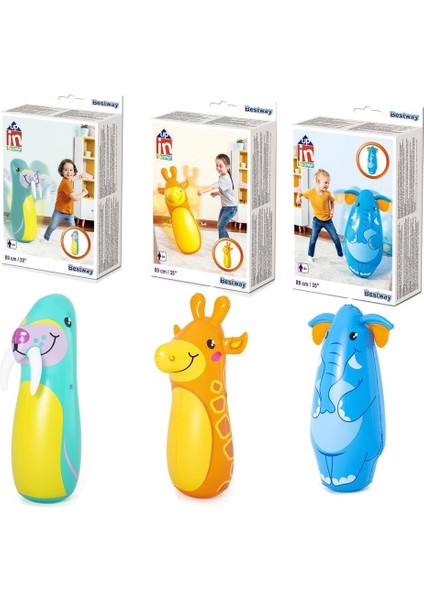 91CM Hacı Yatmaz Hayvan Figürlü - 1ADET Stokta Olan Gönderilir Kız Erkek Çocuk Oyuncak Eğitici Oyunc