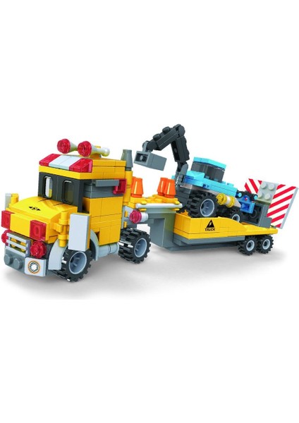 Ausini Assembling Master 3 In 1 264 Parça Çekici Kamyonlar Kız Erkek Çocuk Oyuncak Eğitici Oyuncakla