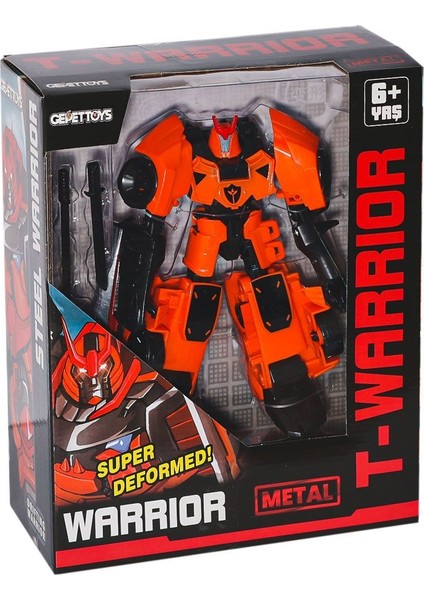 LJ1654 Metal Dönüşebilen Robot -Gepettoys Kız Erkek Çocuk Oyuncak Eğitici Oyuncaklar