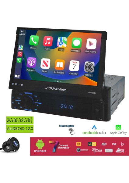 SW-10500 Android Indash Teyp 7 Inç 2+32GB