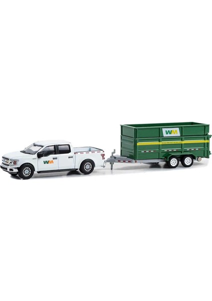 Greenlight 1/64 2018 Ford F-150 Xlt With Double-Axle Dump Kız Erkek Çocuk Oyuncak Eğitici Oyuncaklar