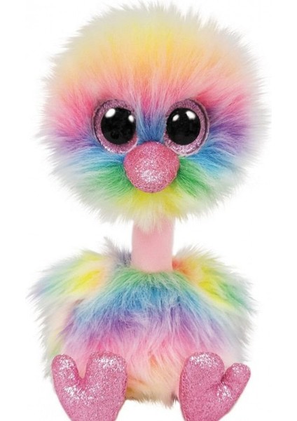 Ty Beanie Boos Deve Kuşu Asha Peluş 15CM Kız Erkek Çocuk Oyuncak Eğitici Oyuncaklar