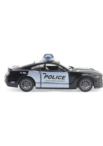 Die Cast Çek Bırak Metal Siyah Polis Arabası Kız Erkek Çocuk Oyuncak Eğitici Oyuncaklar modelleri