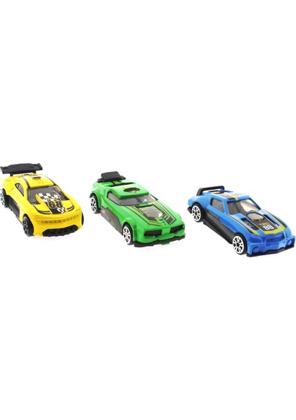 Die Cast Metal 3'lü Yarış Arabaları Yeşil Araçlı Kız Erkek Çocuk Oyuncak Eğitici Oyuncaklar fiyatları