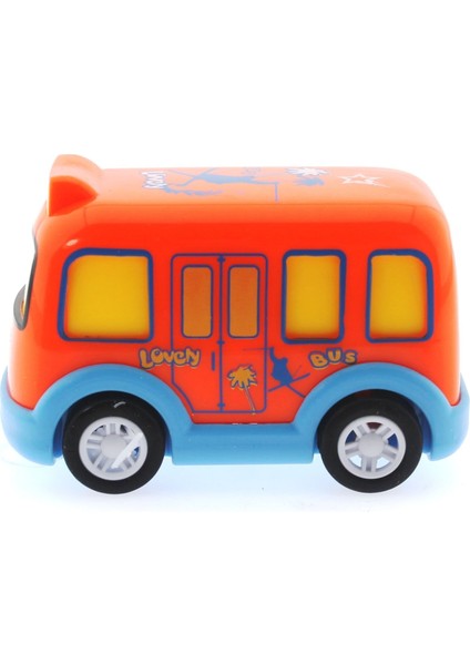 Çek Bırak Mini Sevimli Turuncu Otobüs Kız Erkek Çocuk Oyuncak Eğitici Oyuncaklar fiyatları