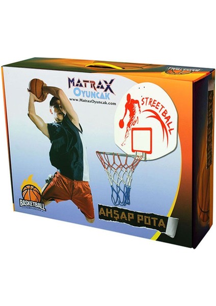 225 Akçiçek, Ahşap Basket Potası Kız Erkek Çocuk Oyuncak Eğitici Oyuncaklar