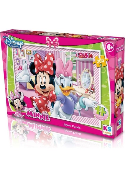Ks Minnie Puzzle 200 Parça Kız Erkek Çocuk Oyuncak Eğitici Oyuncaklar fiyatları