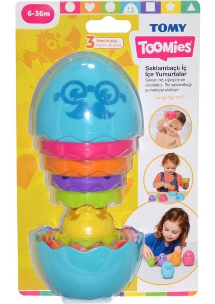 73080 Tomy, Iç Içe Yumurtalar, 6-36 Ay Kız Erkek Çocuk Oyuncak Eğitici Oyuncaklar modelleri