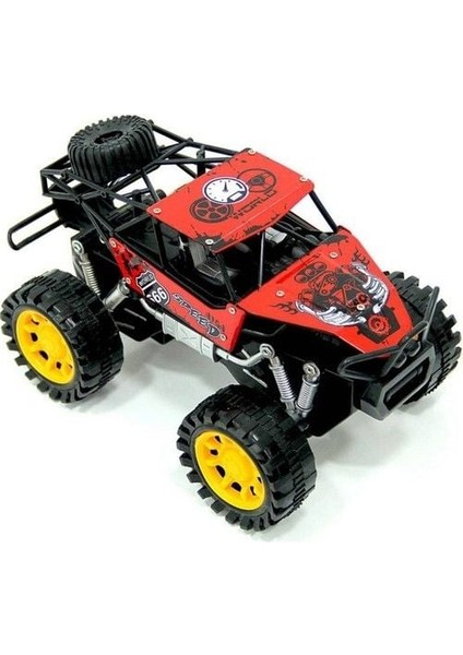 Rock Crawler Metal Büyük Sürtmeli Arazi Aracı Kırmızı Kız Erkek Çocuk Oyuncak Eğitici Oyuncaklar