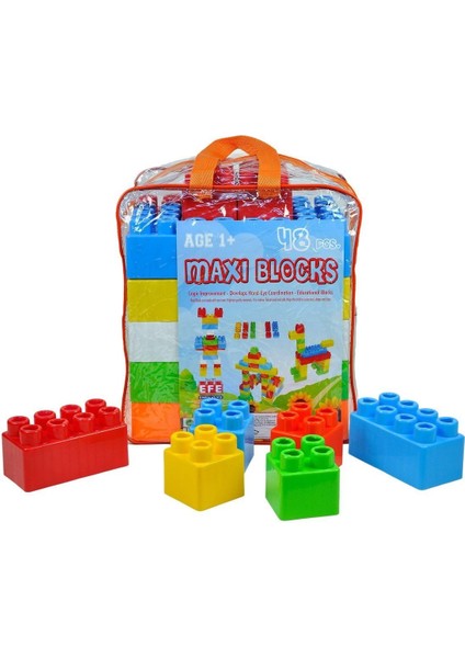 301 48 Parça Maxi Bloklar Kız Erkek Çocuk Oyuncak Eğitici Oyuncaklar