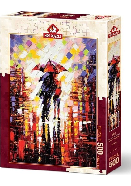5090/ART Art Puzzle, Şemsiye Altındaki Aşk 500 Parça Puzzle Kız Erkek Çocuk Oyuncak Eğitici Oyuncakl