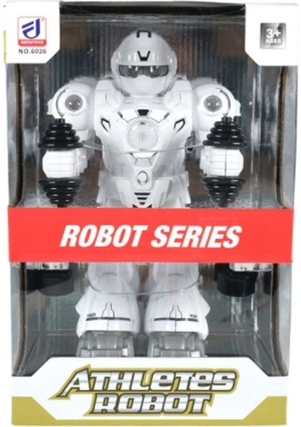 Işıklı Sporcu Atletik Robot 26CM Kız Erkek Çocuk Oyuncak Eğitici Oyuncaklar