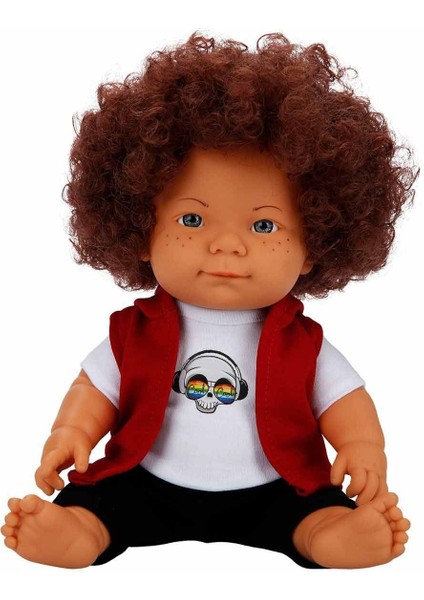 Kıvırcık Saçlı Curly Bebek 35CM Kız Erkek Çocuk Oyuncak Eğitici Oyuncaklar