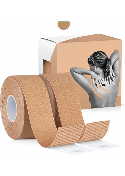 Kinezyo Ağrı Bandı 2.5 cm x 5 M Ten Rengi