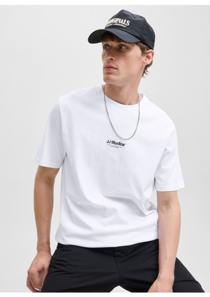 Bisiklet Yaka Beyaz Erkek T-Shirt 12278787_JJESOHO Tee Ss Crew Neck N fiyatları