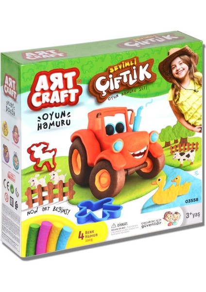 Dede Çiftlik Oyun Hamuru Seti Kız Erkek Çocuk Oyuncak Eğitici Oyuncaklar