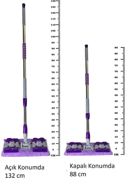 Mandallı Mop Seti Yer Duvar Tavan Cam Mopu Tüm Yüzeyler İçin (4915) fırsatları