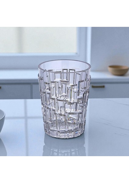 4 Adet Kırılmaz Desenli Şeffaf Bardak (250 Ml) – Taş Desen Polikarbon, Şık ve Dayanıklı Tasarım indirimleri