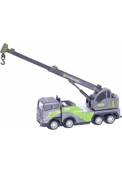 601-7 Sürtmeli Metal Vinç Kız Erkek Çocuk Oyuncak Eğitici Oyuncaklar