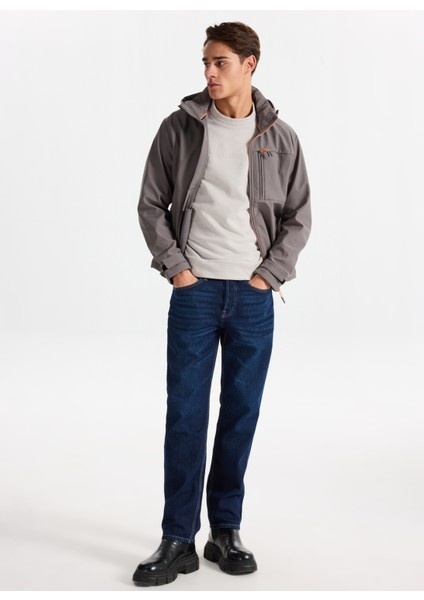 Gri Erkek Mont 12279288_JJTHATCHER Softshell Hood modelleri