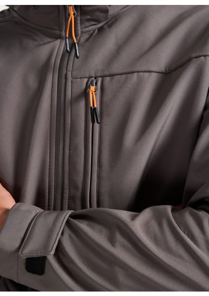 Gri Erkek Mont 12279288_JJTHATCHER Softshell Hood indirimleri