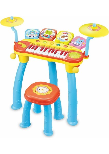 BAO-1601 24 Tuşlu Dj Piano Davul Mp3 Kız Erkek Çocuk Oyuncak Eğitici Oyuncaklar