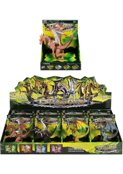 Ejderha Figür 11CM -1ADET Fiyatıdır Kız Erkek Çocuk Oyuncak Eğitici Oyuncaklar