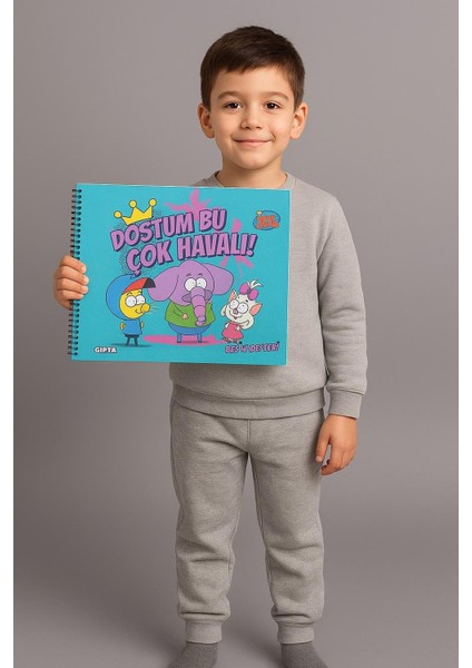 Kral Şakir Karakterleri Temalı Spiralli Resim Defteri Çocuk 17X24 Ebat 15 Yaprak Ister 1 Adet Ister 2 Adet Isterseniz 4 Adet fiyatları