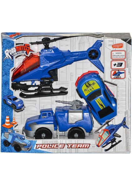 ML440 Roadmates 3'lü Aksiyon Polis Seti -Molmo Kız Erkek Çocuk Oyuncak Eğitici Oyuncaklar