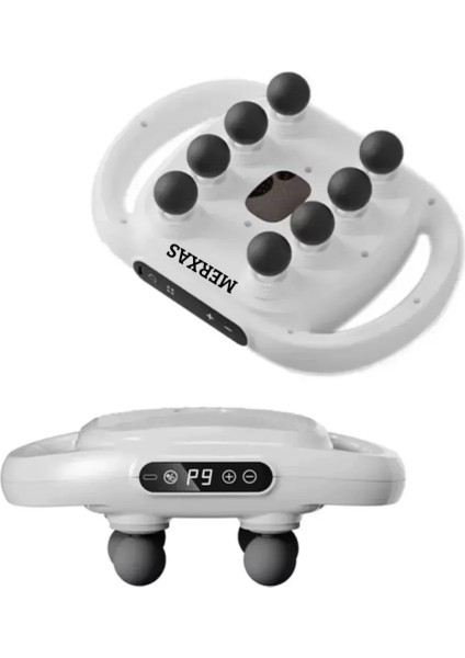 8 Başlıklı Şarjlı Isıtmalı Masaj Aleti (4915) fırsatları