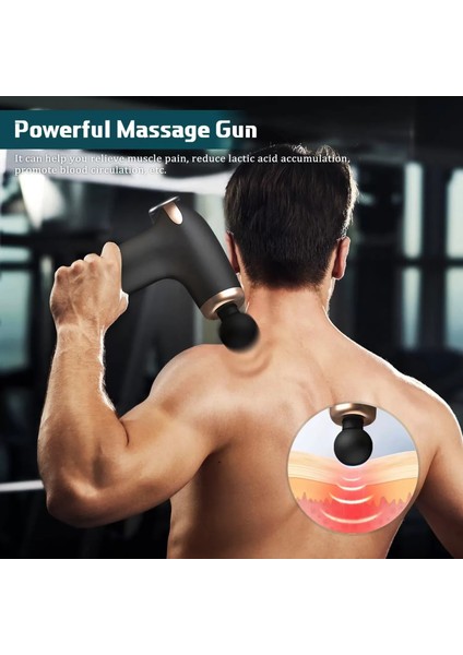 Şarj Edilebilir Küçük Yüz Tabancası Derin Doku Masaj Aleti - 6 Hız Ayarı (4915) indirimleri