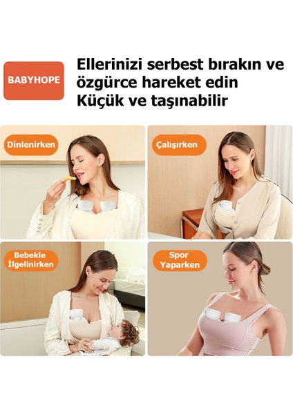 MY-376 Göğüs Pompası Şarjlı Giyilebilir Elektrikli Sessiz ve Elleri Serbest Kullanım 2 Adet fırsatları