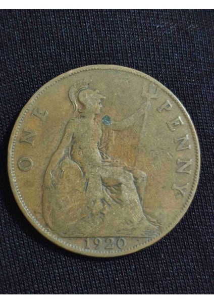 1920 Yılı Ingiliz Nadir 1 Penny.; Temiz Durumda Nadir Birleşik Krallık Penny. fiyatları
