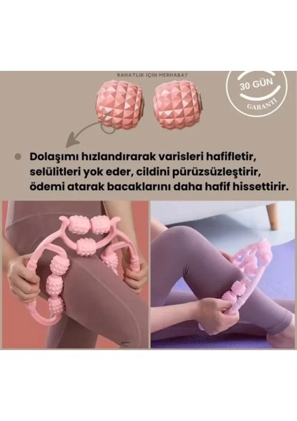 9 Tekerlekli Yoga Fitness Silindiri (Roller) (4915)