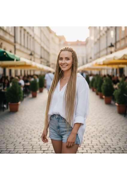 Afrika Örgüsü ve Rasta Için Sentetik Saç / Karamel