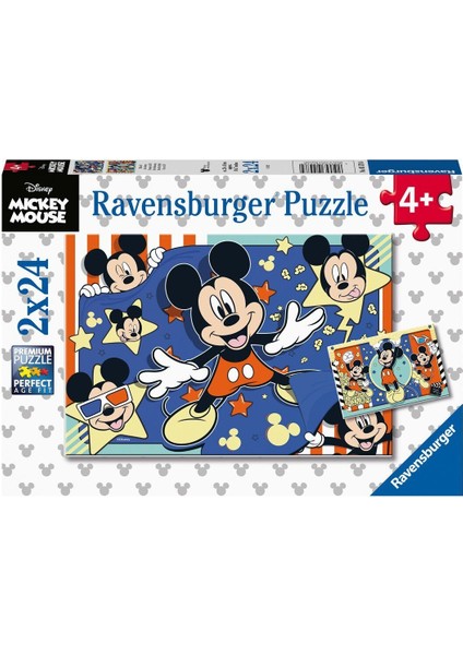 55784 Disney Start The Film 2X24 Parça Ravensburger Puzzle Kız Erkek Çocuk Oyuncak Eğitici Oyuncakla