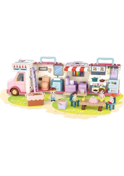 G0021 Sesli Aksesuarlı Açılıp-Katlanabilir Kutulu Karavan Kız Erkek Çocuk Oyuncak Eğitici Oyuncaklar modelleri