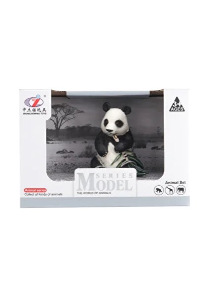 Kutulu Model Bambu Yiyen Panda Kız Erkek Çocuk Oyuncak Eğitici Oyuncaklar