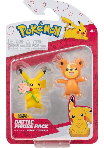 Pok PKW2483 Pokemon Battle 2li Figür Noel Seri Asorti Kız Erkek Çocuk Oyuncak Eğitici Oyuncaklar modelleri