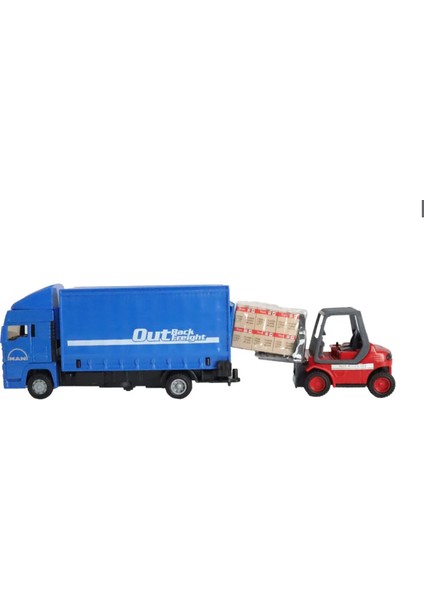 Man Mavi Kamyon ve Forklift Kız Erkek Çocuk Oyuncak Eğitici Oyuncaklar modelleri