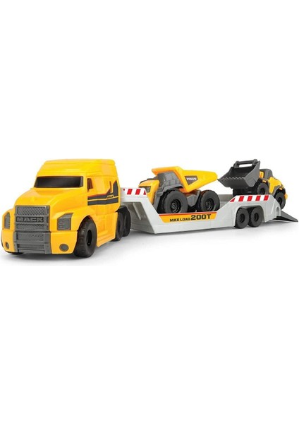 203725005 Dickie Toys, Volvo Yükleyici Kepçe ve Volvo Damperli Kamyon Kız Erkek Çocuk Oyuncak Eğitic modelleri
