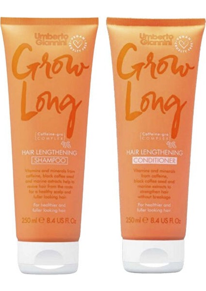 Grow Long Canlandırıcı Şampuan + Saç Kremi 2'li Bakım Seti