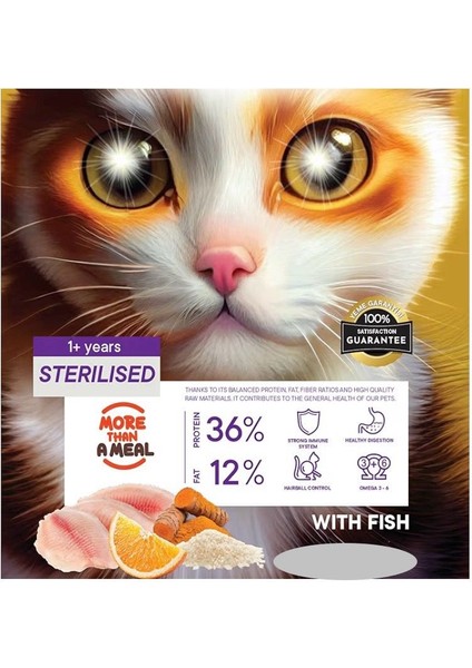 Kısırlaştırılmış Balık Etli Yetişkin Kedi Maması 3 kg fırsatları