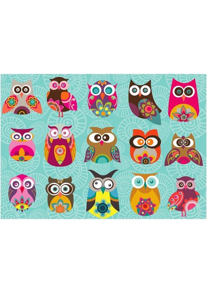 Ks Multi Owls 500 Parça Puzzle Kız Erkek Çocuk Oyuncak Eğitici Oyuncaklar