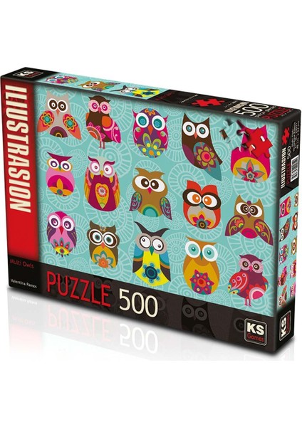 Ks Multi Owls 500 Parça Puzzle Kız Erkek Çocuk Oyuncak Eğitici Oyuncaklar fiyatları