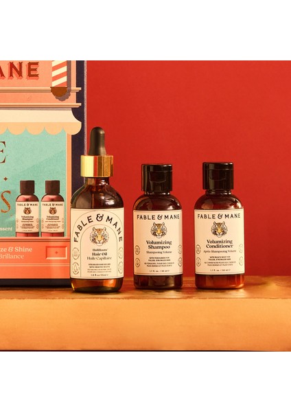 Where Hair Roars - Saç Bakım Seti: Güç, Hacim & Işıltı 55 ml + 50 ml + 50 ml + 15 ml fiyatları