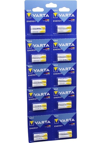 Varta İnce Pil Alkalin 20pcs (4915)
